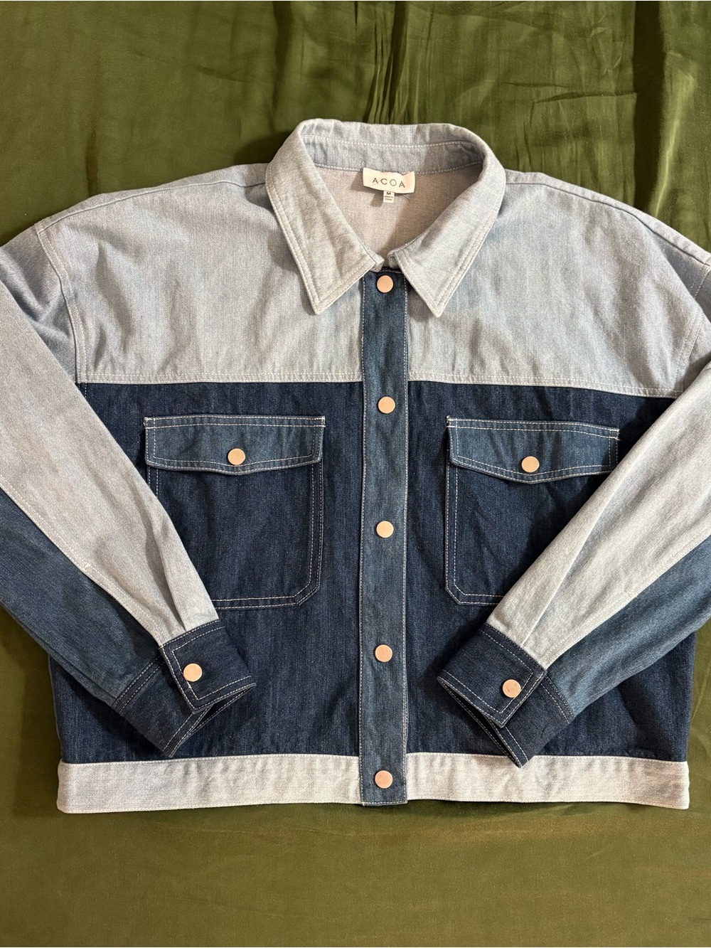 Multi Denim Utility Chore Style Jacket